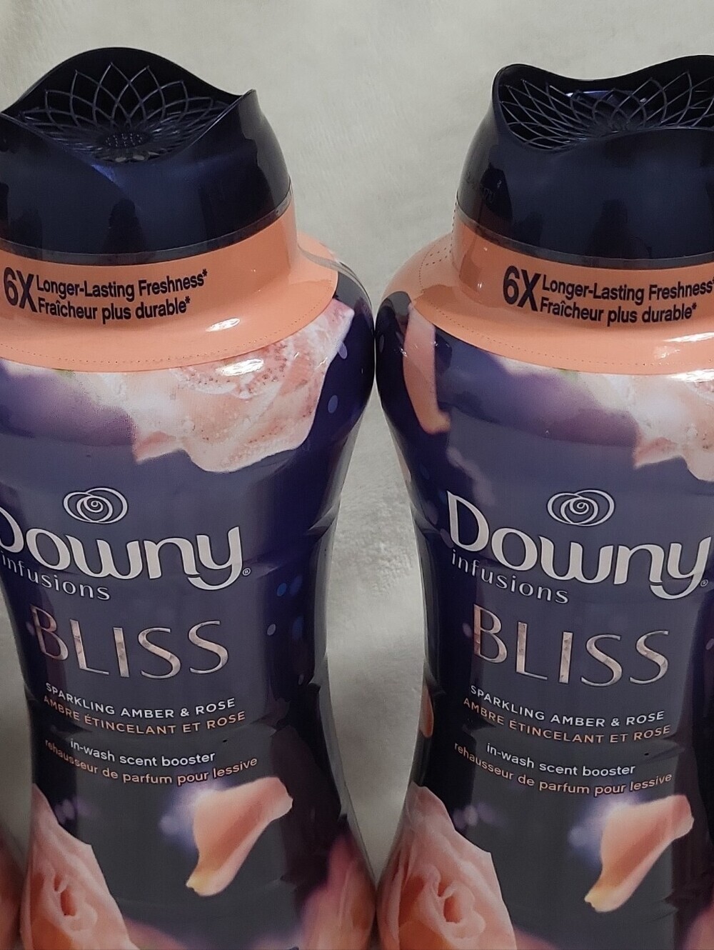 4 Downy Infusions Bliss In-Wash Scent Booster Beads Amber & Rose 24.0 oz - Picture 11 of 16